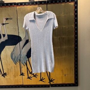 Abercrombie & Fitch Cotton Ribbed Mini Dress